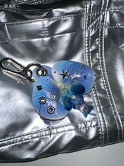 Punk Style Phalaenopsis Pendant – Light/Heavy Industrial Handmade Plant Jewelry