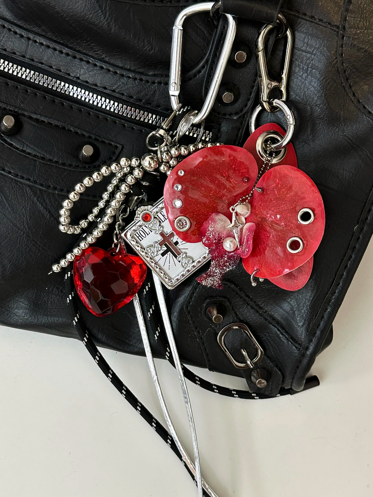 Punk Style Phalaenopsis Pendant – Light/Heavy Industrial Handmade Plant Jewelry