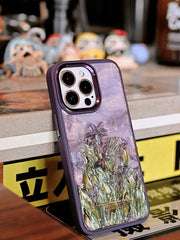 Purple Flower Starry Night Designer Case - Memoryincases®︎