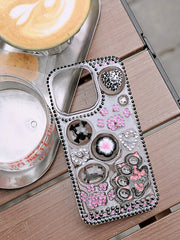 Gothic Cat Paw Phone Case | Skull & Black Cat Design | Dark Cute Aesthetic - Memoryincases®︎