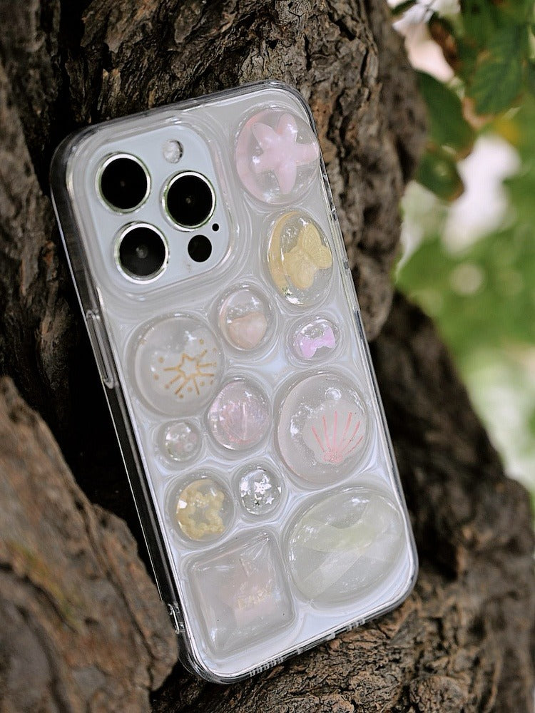 Pink Starfish Phone Case | Butterfly & Shell Design | Fairycore Aesthetic Accessory - Memoryincases®︎