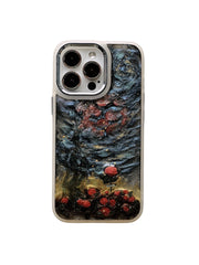 Starry Rose Phone Case | Red Rose & Galaxy Design | Luxury Women's Accessory - Memoryincases®︎