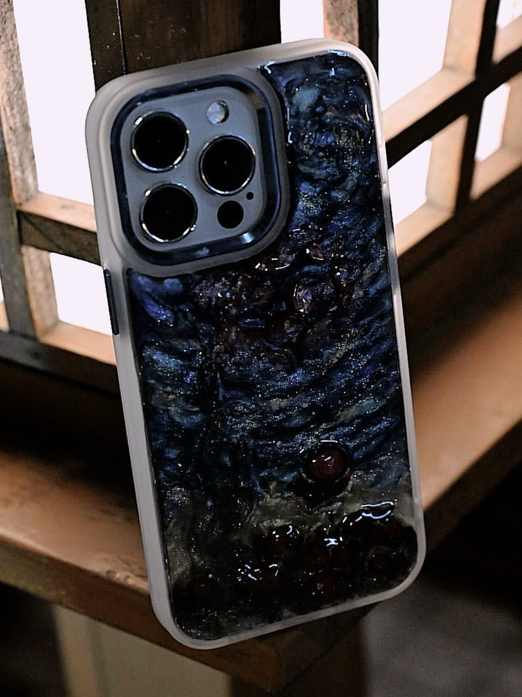 Starry Rose Phone Case | Red Rose & Galaxy Design | Luxury Women's Accessory - Memoryincases®︎