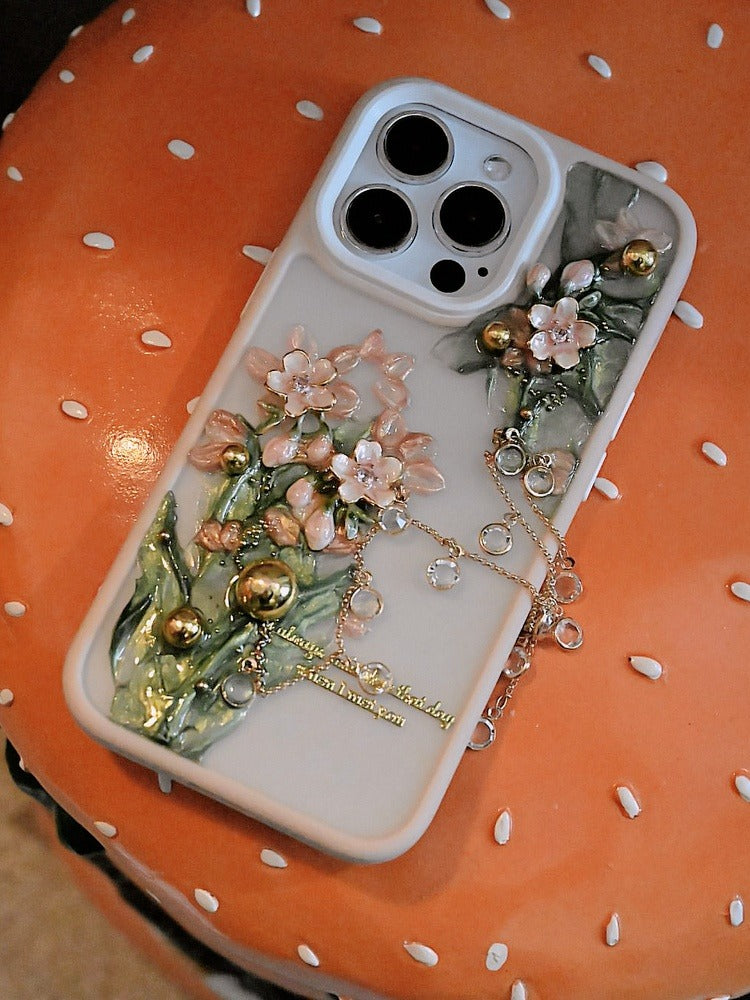 Floral Tassel Phone Case | Bohemian Chic Design | Fairycore Aesthetic Accessory - Memoryincases®︎