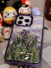 Purple Flower Starry Night Designer Case - Memoryincases®︎