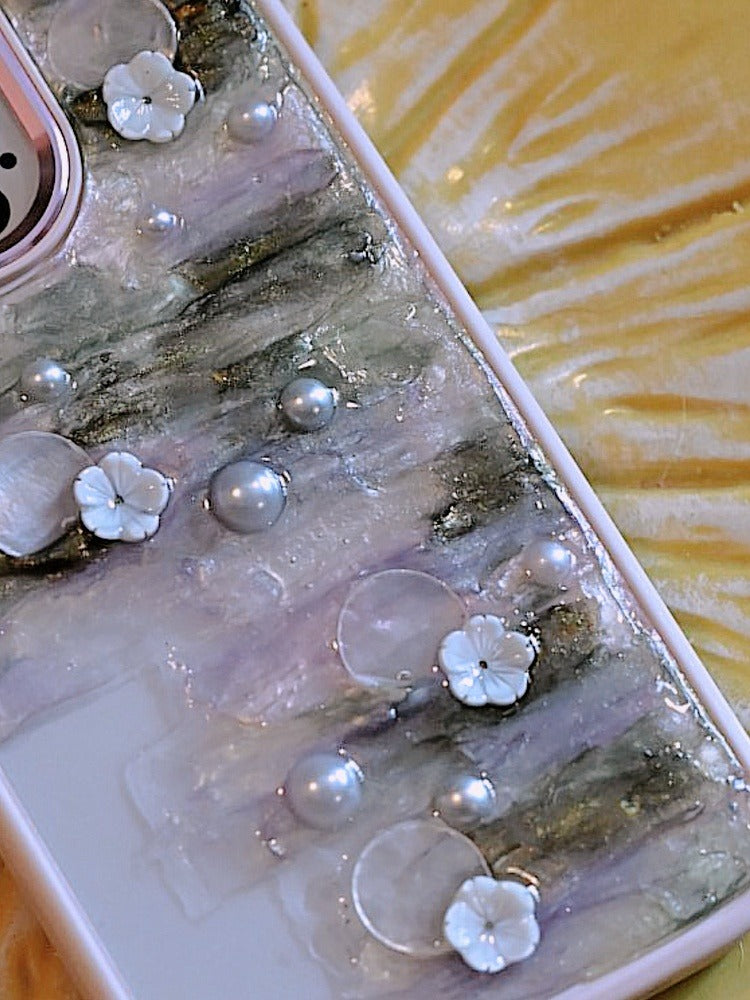 Lotus Pearl Phone Case | Zen Aesthetic Design | Asian Fairycore Accessory - Memoryincases®︎