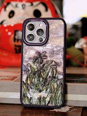 Purple Flower Starry Night Designer Case - Memoryincases®︎