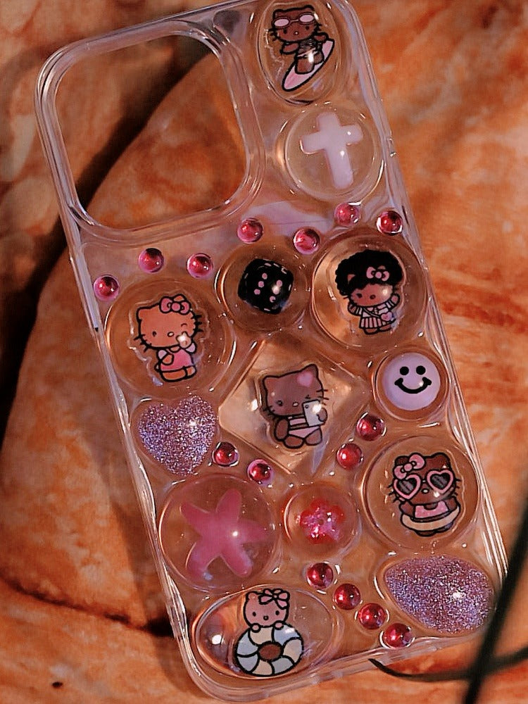 Colorful Hello Kitty Designer Case - Memoryincases®︎
