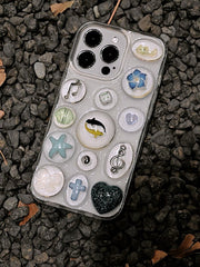 Blue Celestial Phone Case | Cross Fish Music Note Design | Ethereal Aesthetic Accessory - Memoryincases®︎