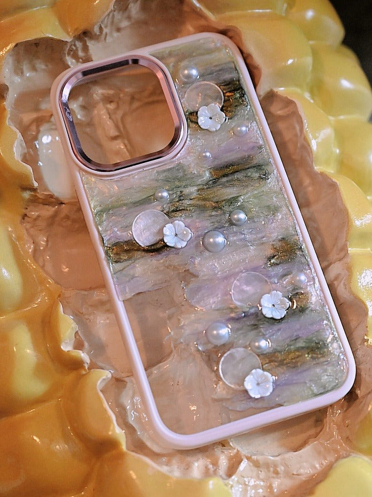 Lotus Pearl Phone Case | Zen Aesthetic Design | Asian Fairycore Accessory - Memoryincases®︎