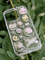Pink Starfish Phone Case | Butterfly & Shell Design | Fairycore Aesthetic Accessory - Memoryincases®︎