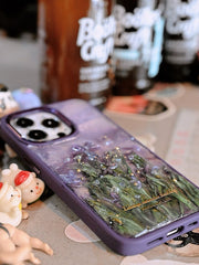 Purple Flower Starry Night Designer Case - Memoryincases®︎