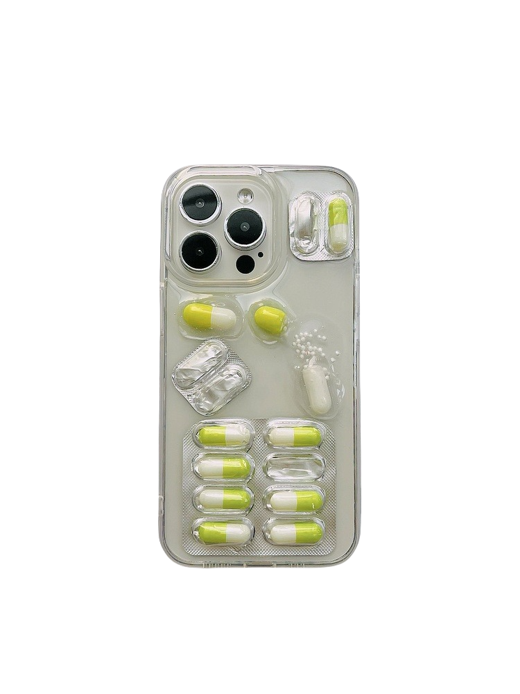 Aesthetic Pill Phone Case | Y2K Stress Relief Design | Viral TikTok Accessory - Memoryincases®︎
