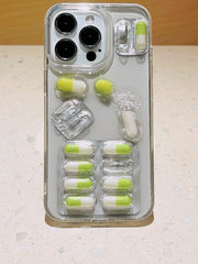 Aesthetic Pill Phone Case | Y2K Stress Relief Design | Viral TikTok Accessory - Memoryincases®︎