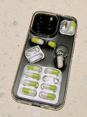 Aesthetic Pill Phone Case | Y2K Stress Relief Design | Viral TikTok Accessory - Memoryincases®︎