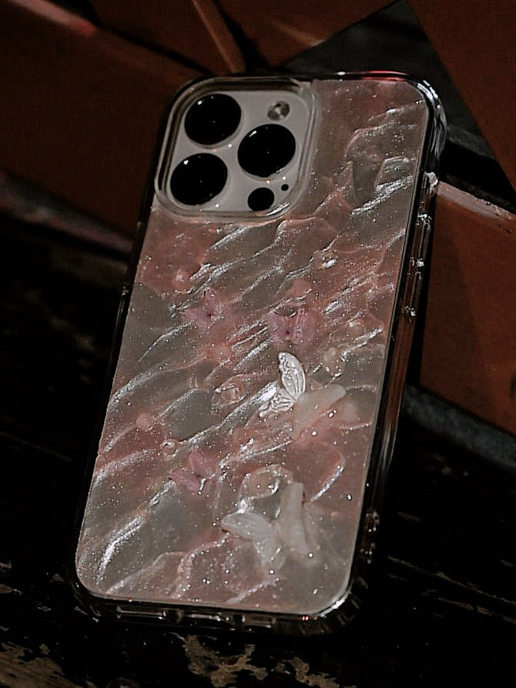 Butterfly Pearl Phone Case | Ethereal Design | Luxury Women's Accessory - Memoryincases®︎