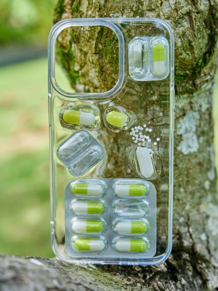 Aesthetic Pill Phone Case | Y2K Stress Relief Design | Viral TikTok Accessory - Memoryincases®︎