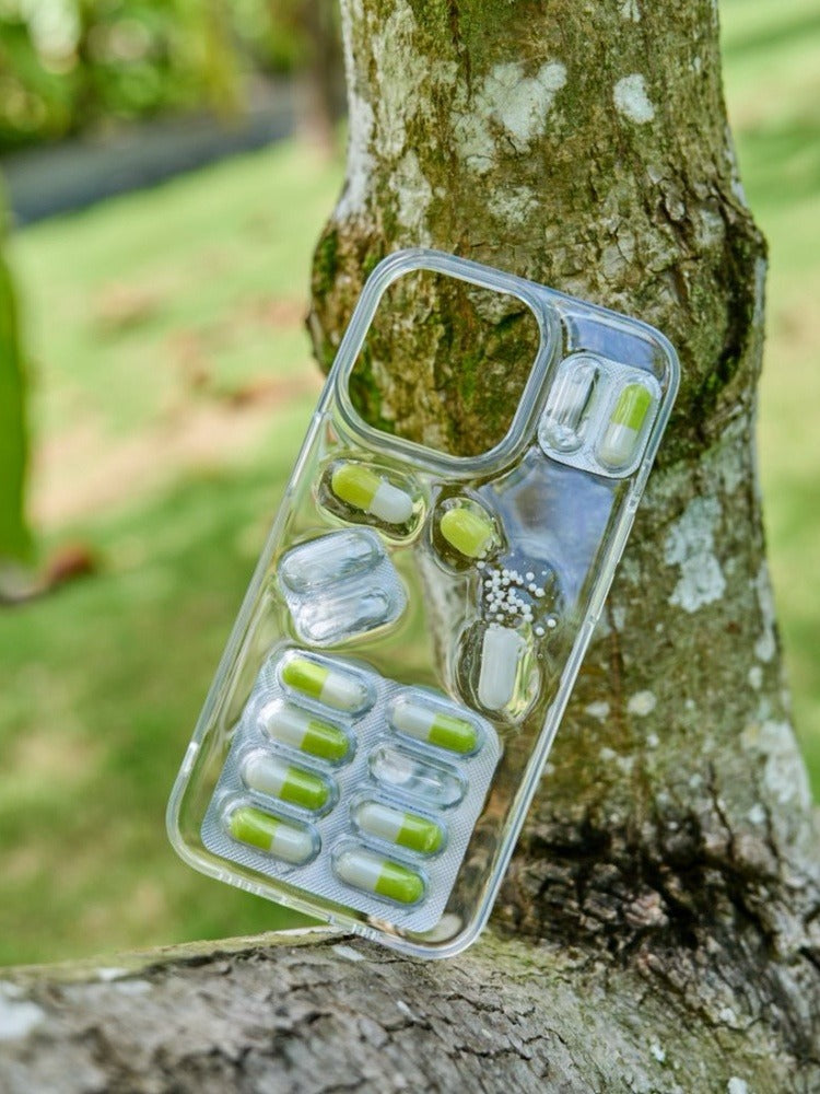 Aesthetic Pill Phone Case | Y2K Stress Relief Design | Viral TikTok Accessory - Memoryincases®︎