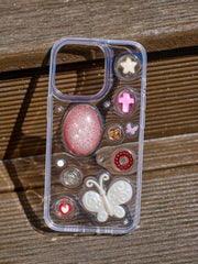 Pink Gem Fairy Phone Case | Butterfly & Star Design | Luxe Aesthetic Accessory
