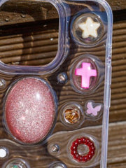 Pink Gem Fairy Phone Case | Butterfly & Star Design | Luxe Aesthetic Accessory