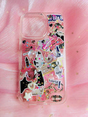 Pink Kitten Gem Phone Case for Women | Cute Pearl Heart Design | Empowering Gift for Girls