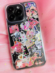 Pink Kitten Gem Phone Case for Women | Cute Pearl Heart Design | Empowering Gift for Girls