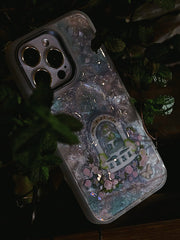 Garden Balcony Phone Case | Pastel Floral Design | French Aesthetic Accessory - Memoryincases®︎