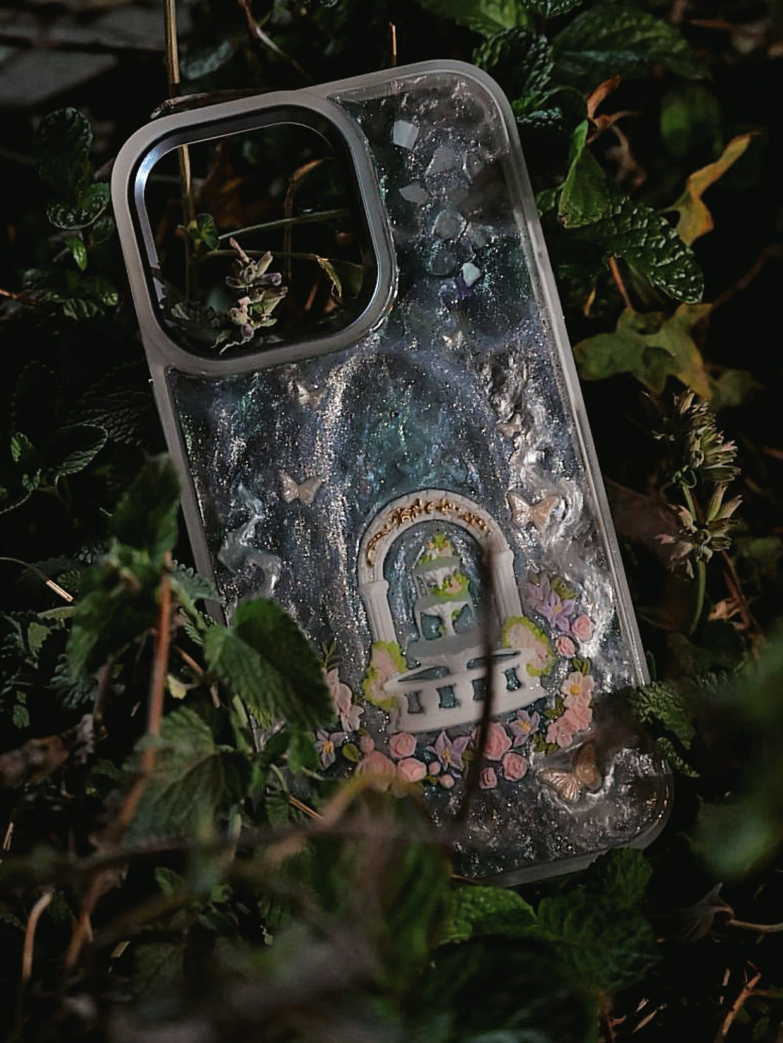 Garden Balcony Phone Case | Pastel Floral Design | French Aesthetic Accessory - Memoryincases®︎